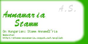 annamaria stamm business card